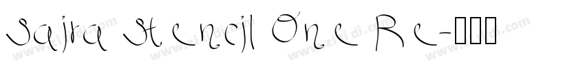 Saira Stencil One Re字体转换